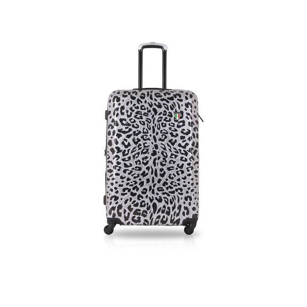 TUCCI Italy WINTER LEOPARD 20" Spinner Carry On Travel Suitcase