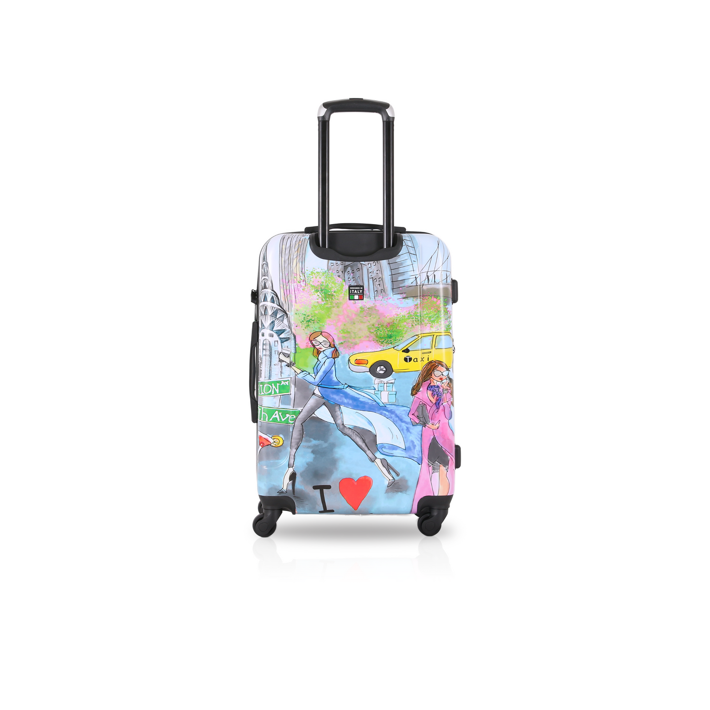 TUCCI Italy New York Love 28" Hard Shell Travel Luggage Trolley Suitcase