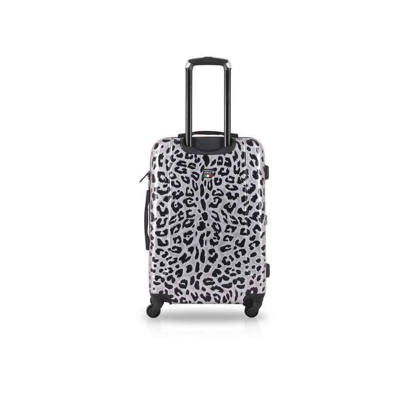 TUCCI Italy WINTER LEOPARD 20" Spinner Carry On Travel Suitcase
