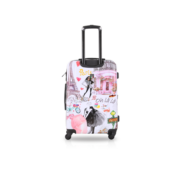 TUCCI PARIS LOVE 20" Art Travel Carry On Luggage Suitcase