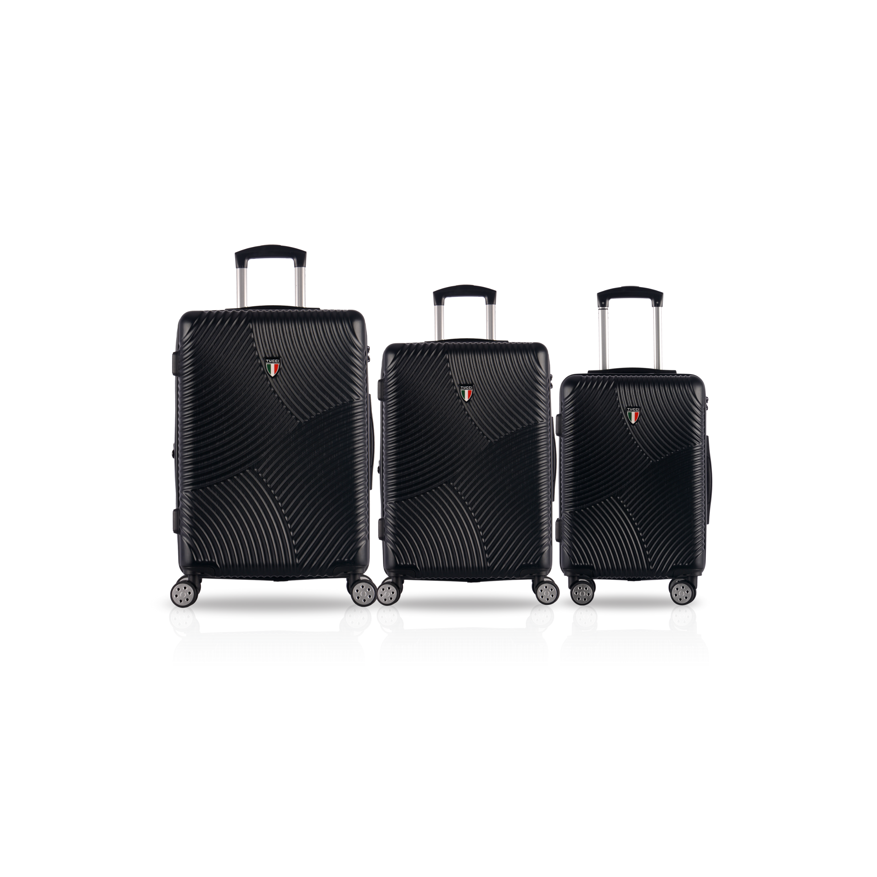 TUCCI Italy SROTOLARE ABS 3 PC (20", 24", 28") Suitcase Set