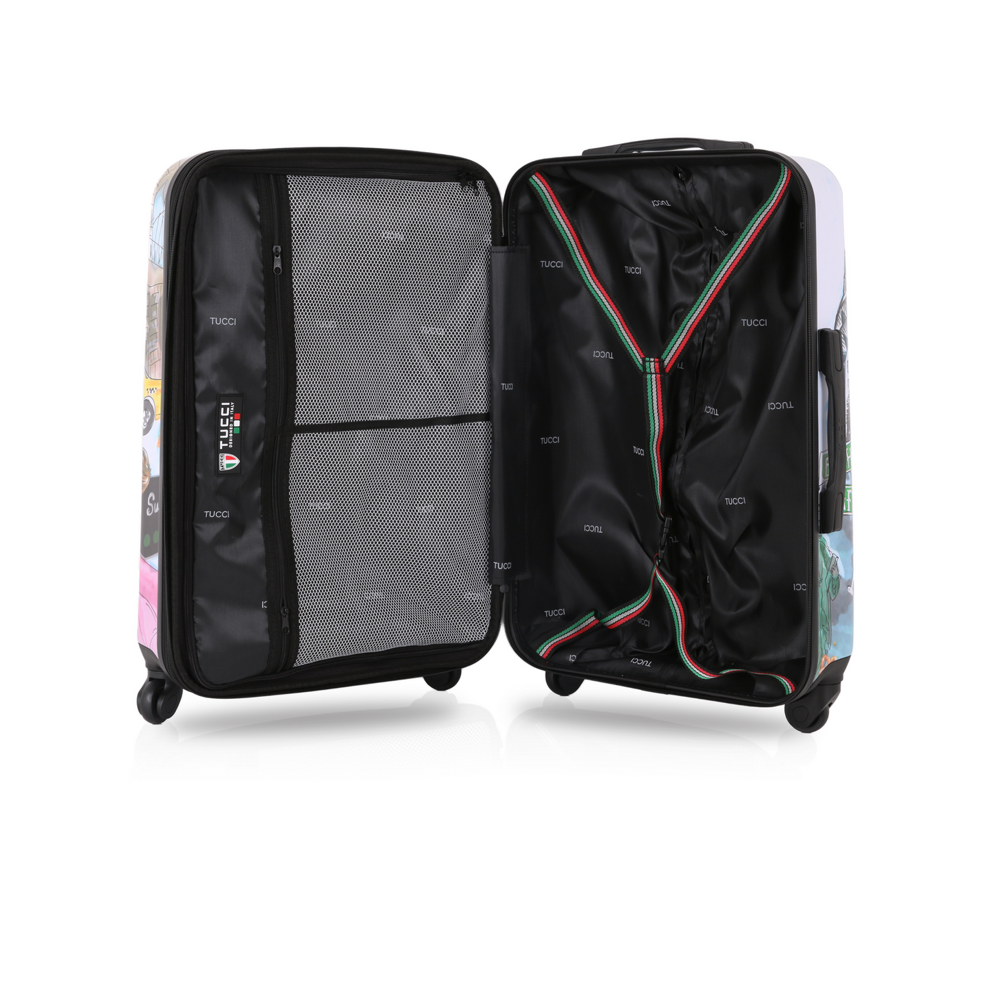 TUCCI Italy NEW YORK LOVE 24" Medium Spinner Luggage Suitcase