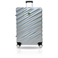 TUCCI Italy STORTO ABS 20" Carry On Luggage Suitcase Black | Silver| Orange
