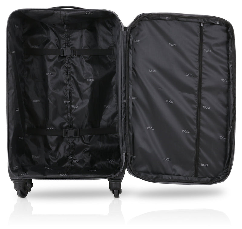 TUCCI Italy DISINVOLTA Fabric 28" Large Luggage Suitcase